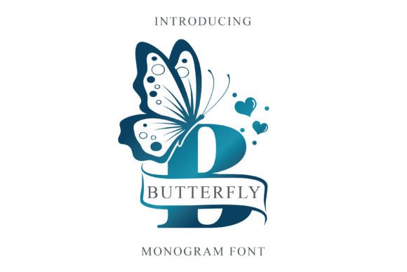 Preview of Butterfly Monogra Font