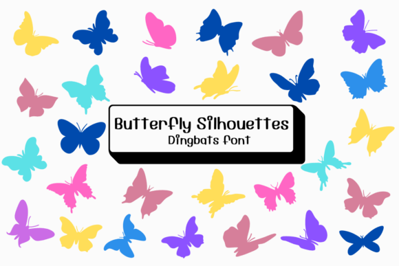 Preview of Butterfly Silhouettes Font