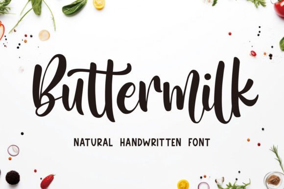 Preview of Buttermilk Font