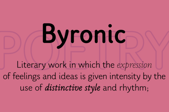 Preview of Byronic Font