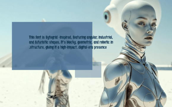 Thumbnail 2 of Bytegrid Font