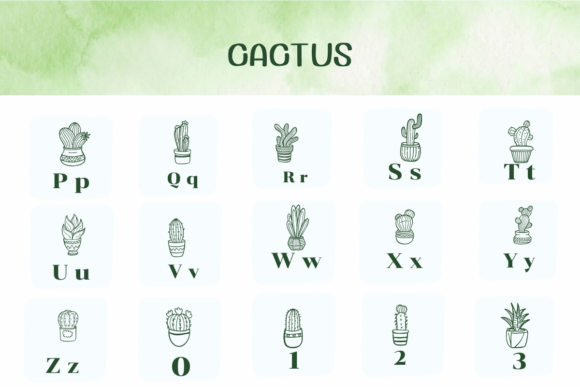 Thumbnail 3 of Cactus Font