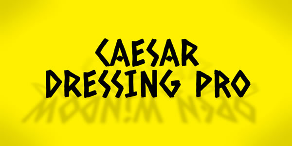 Preview of Caesar Dressing Pro Font