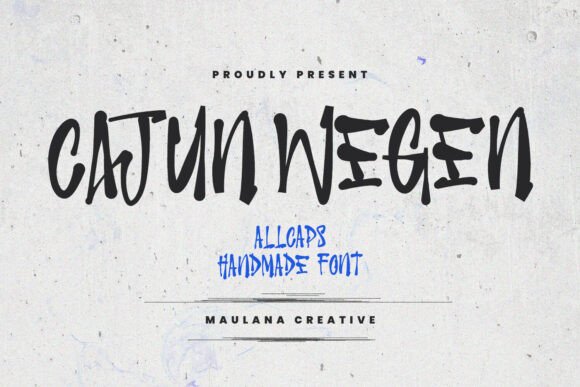 Preview of Cajun Wegen Font