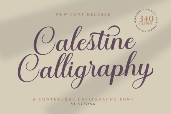 Preview of Calestine Calligraphy Font