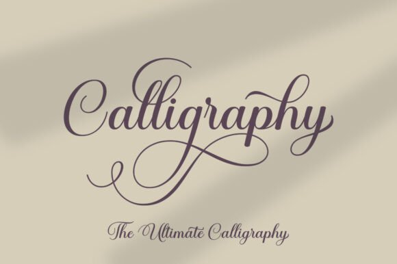 Thumbnail 4 of Calestine Calligraphy Font