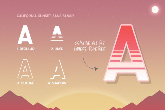 Thumbnail 4 of California Sunset Font