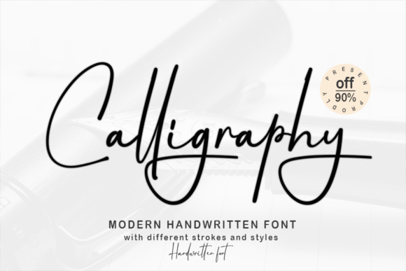 Thumbnail 2 of Calligraphy Font
