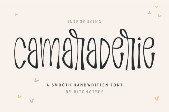 Preview of Camaraderie Font