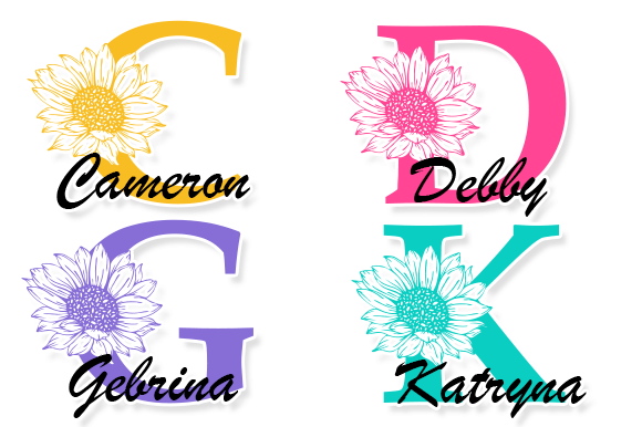Preview of Cameron Monogram Font