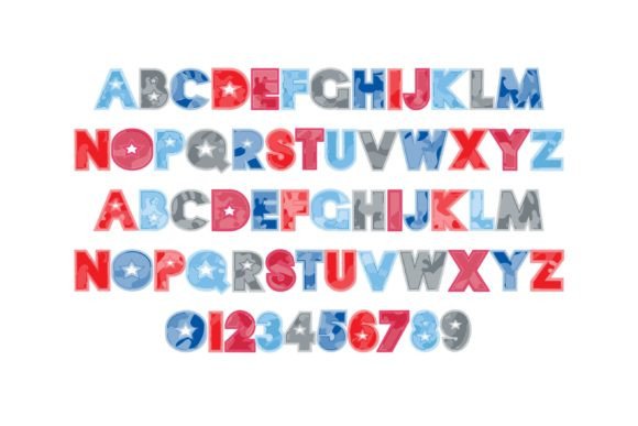 Thumbnail 2 of Camo Patriot Font