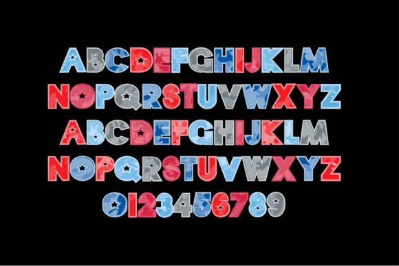 Thumbnail 3 of Camo Patriot Font