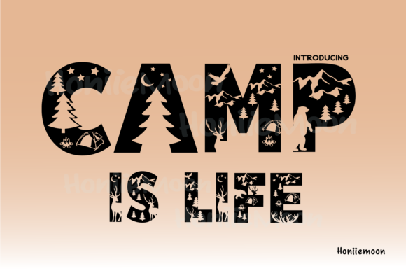 Preview of Camp is Life Font