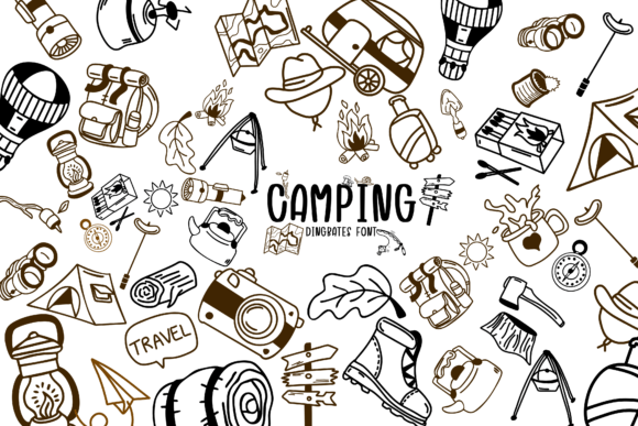 Preview of Camping Font