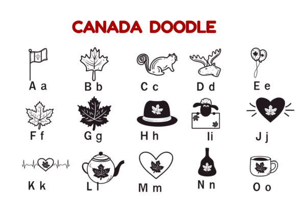 Thumbnail 2 of Canada Doodle Font