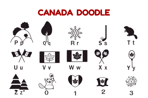 Thumbnail 3 of Canada Doodle Font