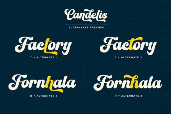 Thumbnail 2 of Candelis Font
