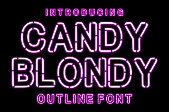 Preview of Candy Blondy Font