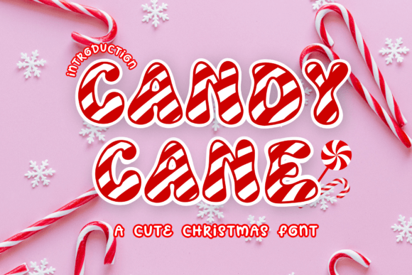 Main preview of Candy Cane Font