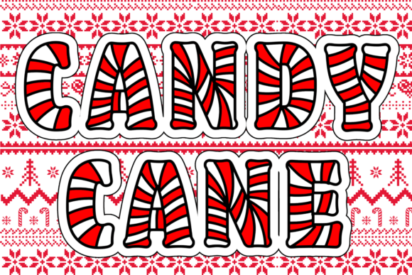 Preview of Candy Cane Font
