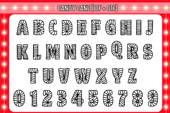 Thumbnail 2 of Candy Cane Font