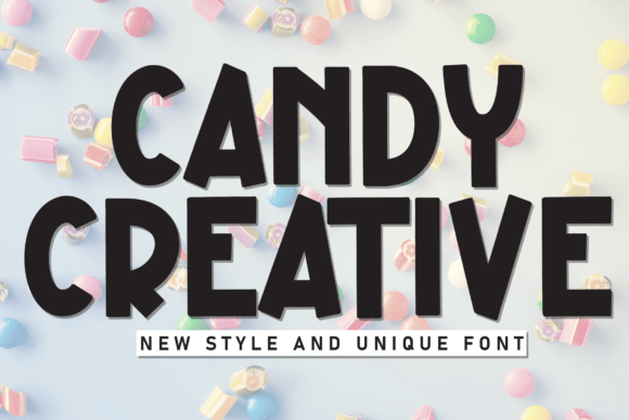 Preview of Candy Creative Font
