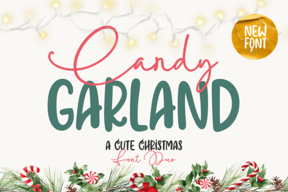 Preview of Candy Garland Duo Font