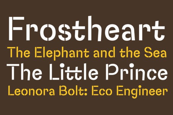 Thumbnail 2 of Capybara Stencil Font