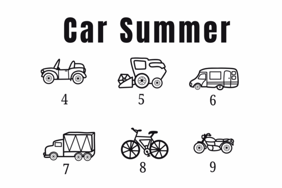 Thumbnail 4 of Car Doodle Font