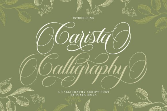 Preview of Carista Calligraphy Font