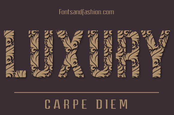 Preview of Carpe Diem Luxury Font