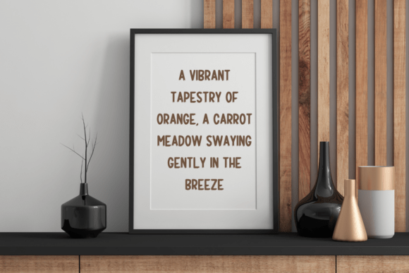 Thumbnail 2 of Carrot Meadow Font