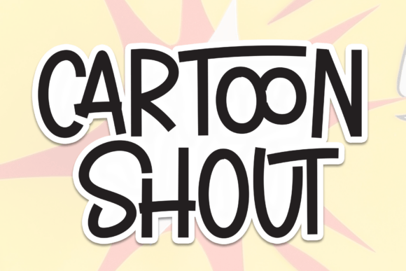 Preview of Cartoon Shout Font