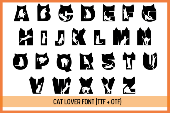 Thumbnail 2 of Cat Lover Font