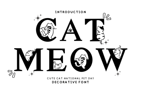 Preview of Cat Meow Font