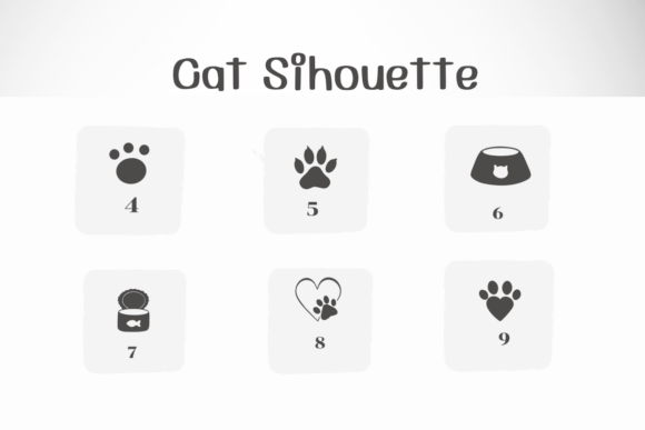 Thumbnail 4 of Cat Sihouette Font