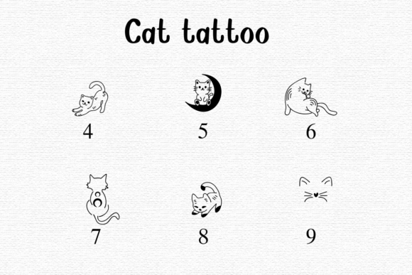 Thumbnail 4 of Cat Tattoo Font