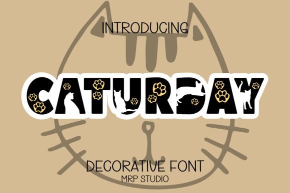 Preview of Caturday Font