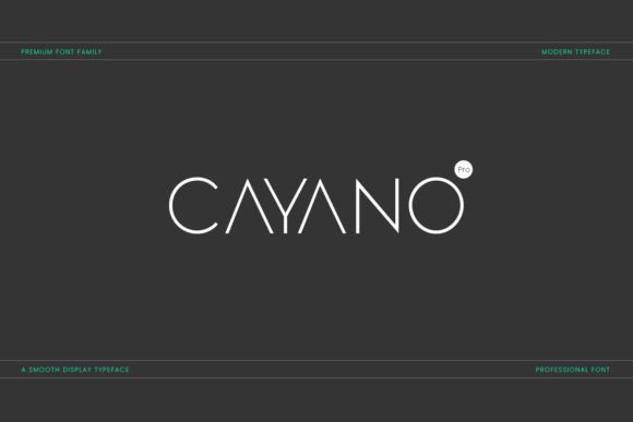 Preview of Cayano Pro Font
