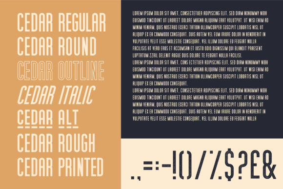 Thumbnail 3 of Cedar Ridge Font