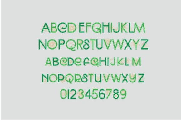 Thumbnail 3 of Celebrate Green Font