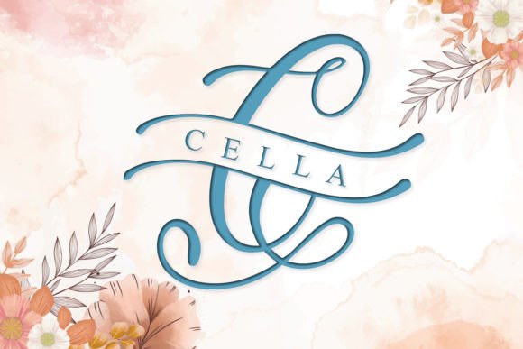 Preview of Cella Monogram Font