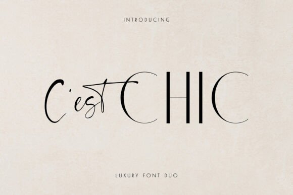 Preview of C'est Chic Font