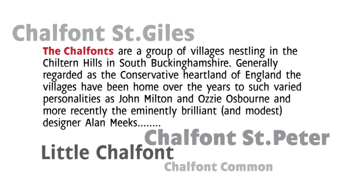 Thumbnail 3 of Chalfont Family Font