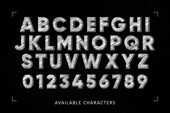Thumbnail 2 of Chalkboard Font
