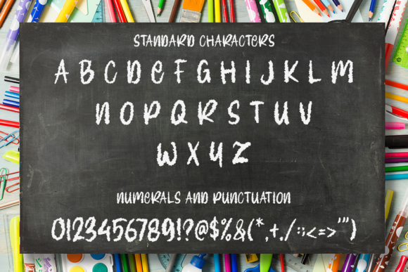 Thumbnail 4 of Chalkboard Font