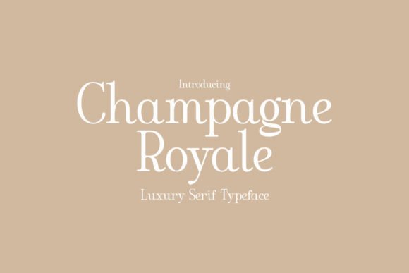 Preview of Champagne Royale Font