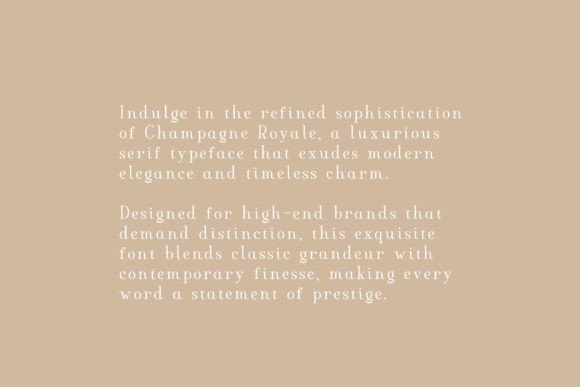 Thumbnail 4 of Champagne Royale Font