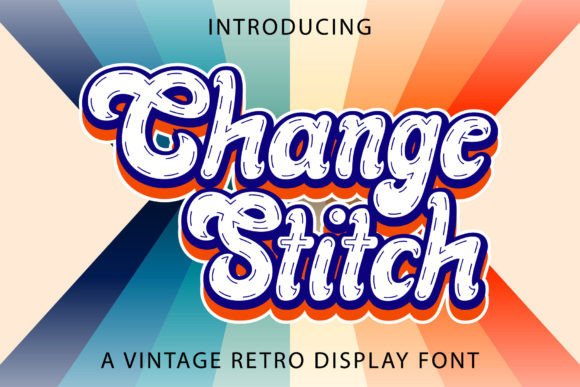 Preview of Change Stitch Font