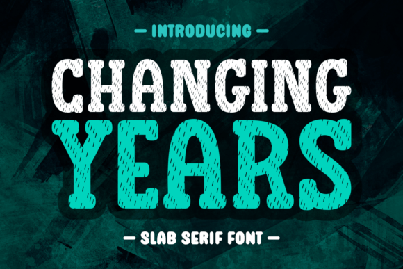 Preview of Changing Years Font